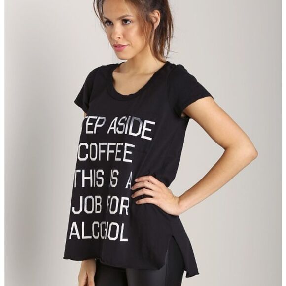 Rebel Yell Graphic Oversized Short Sleeve T-Shirt Tunic Black Women's Size XS - Picture 4 of 14